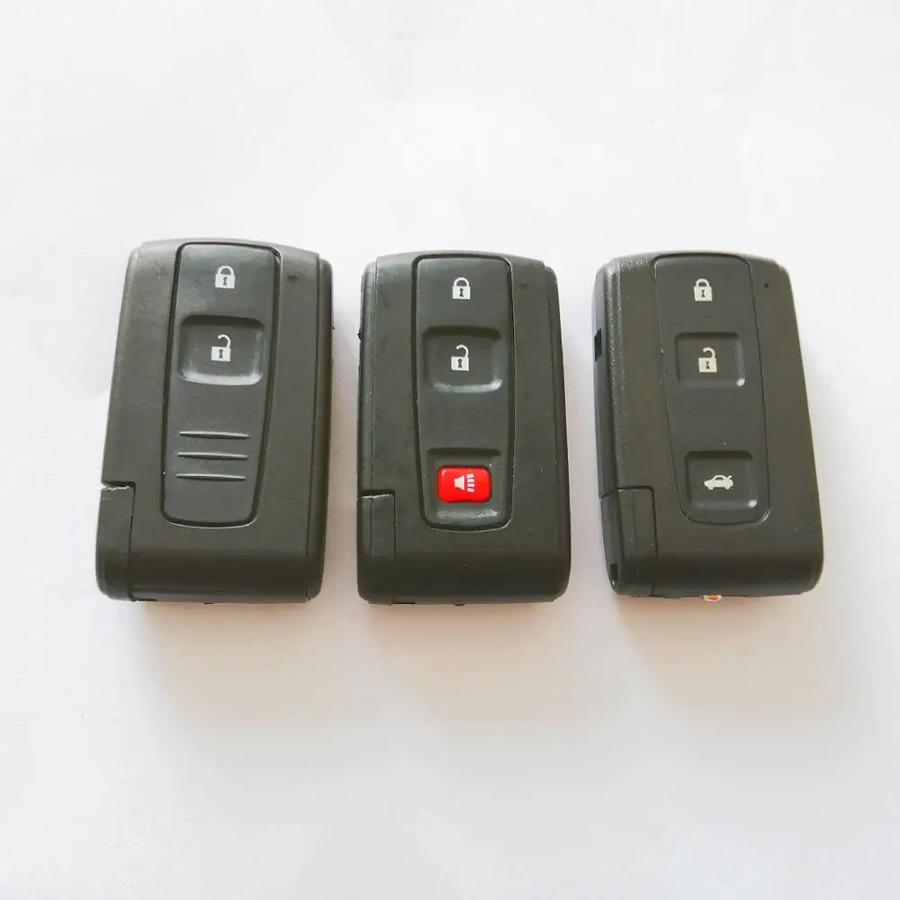 С логотипом 2/2 + 1 кнопка Умный брелок чехол Чехол для Toyota Prius Corolla Chr Yaris Rav4 Auris wth