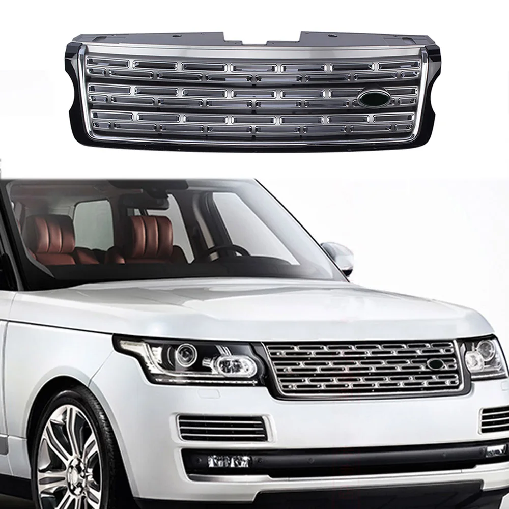 

Auto Grille For Range Rover Vogue 2013 2014 2015 2016 2017 Side Plate Modified Front Bumper Mesh Cover Grills Trims