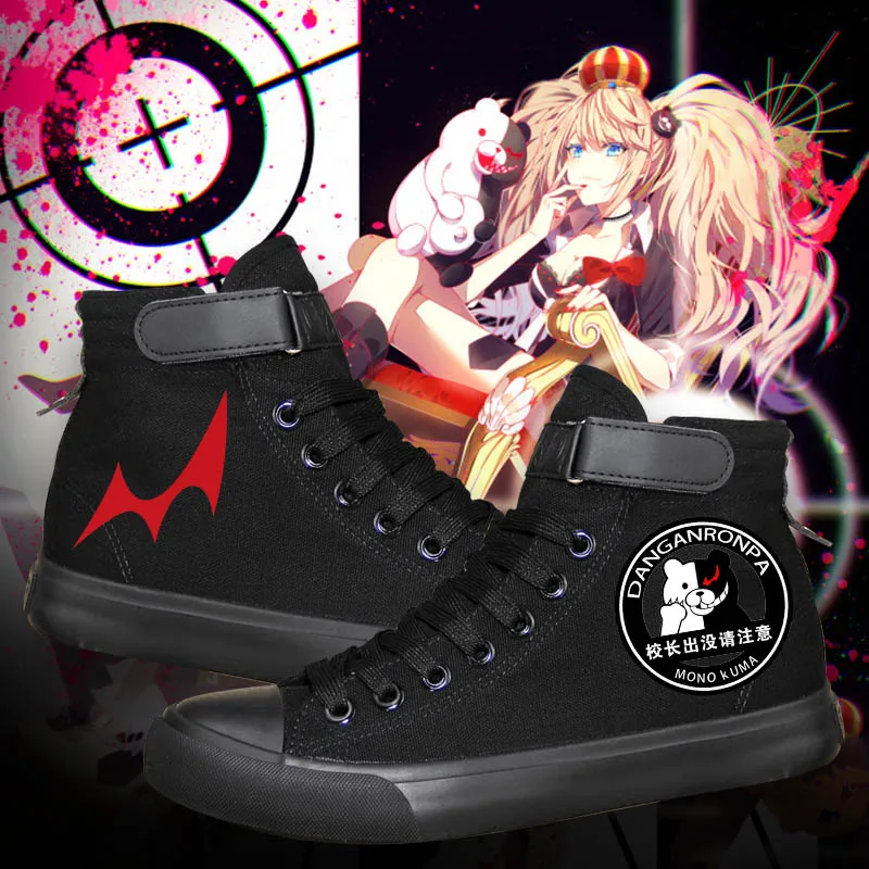 

Ботинки Danganronpa Trigger Happy Havoc cos, парусиновые ботинки, Повседневная Удобная обувь для мужчин и женщин, для колледжа, аниме, мультфильм, для студентов