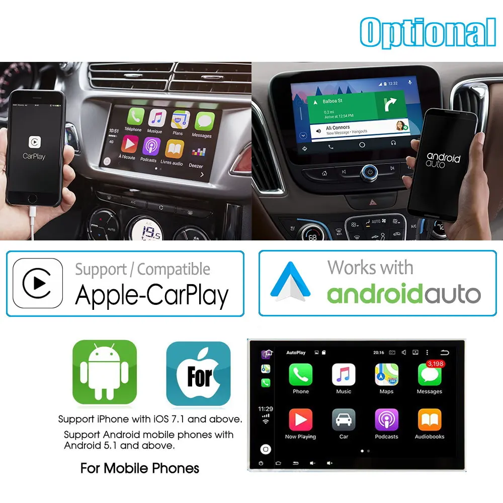 Автомобильный Android мультимедийный для Chevrolet Silverado 2014 2018 Carplay GPS навигация карта