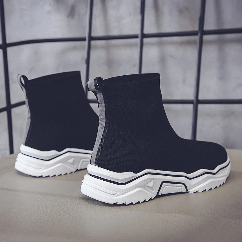 Женские вязаные ботильоны Aphixta модные тканевые слипоны со шнурками осенняя