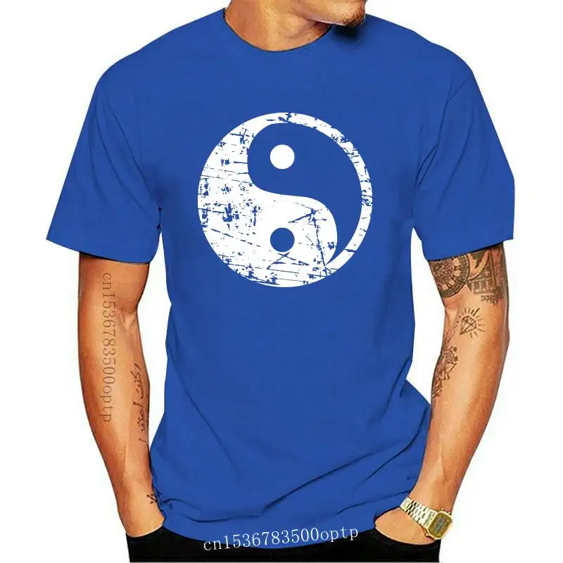 

New Men's Vintage Short T Shirts Yin Yang Grunge Band Tshirt Men No Button 3D Print Casual Tees