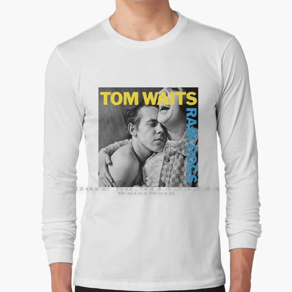 

Tom Waits-Rain Dogs T Shirt 100% Pure Cotton Tom Waits Rain Dog Album Cover Nerd Musician Birthday Jazz Blues Creative Trending