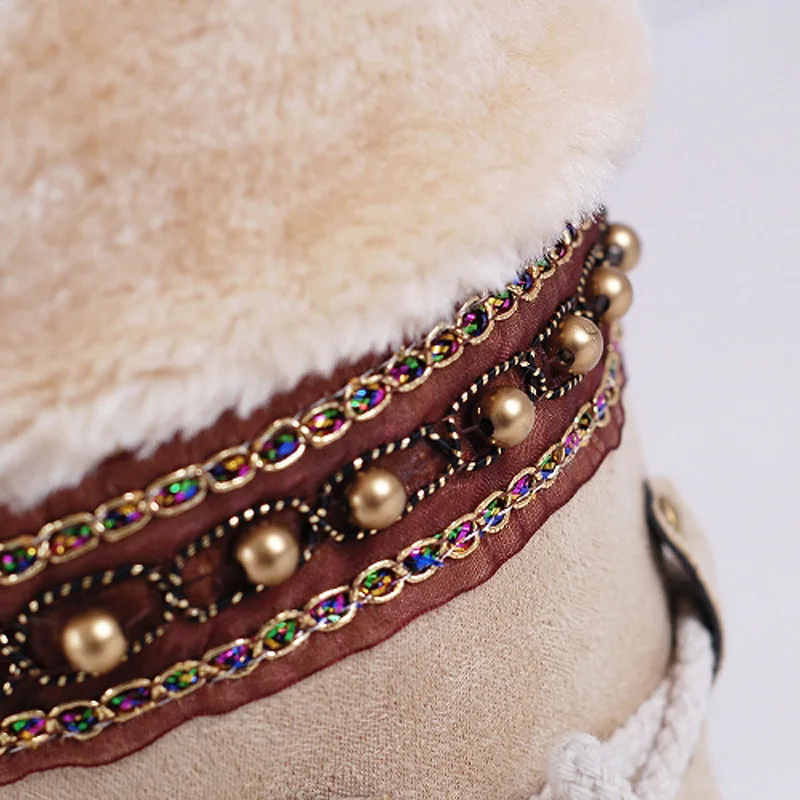 Женские ботинки до середины икры женская обувь зимняя теплая плюшевая женские