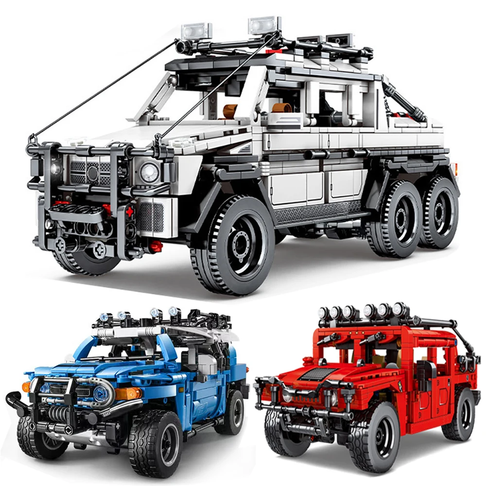 

Technical Car MOC Off-road SUV Bricks Cross-country Car Model Building Blocks Assembly Diy Toys Birthday Christmas Gifts For Kid