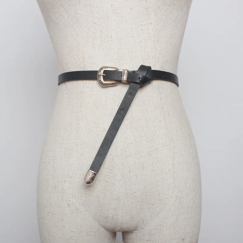 

HATCYGGO Retro Belts For Women Serpentine PU Leather Waist Belt Female Carving Pin Belt Buckle Strap Ladies Belts For Dresses