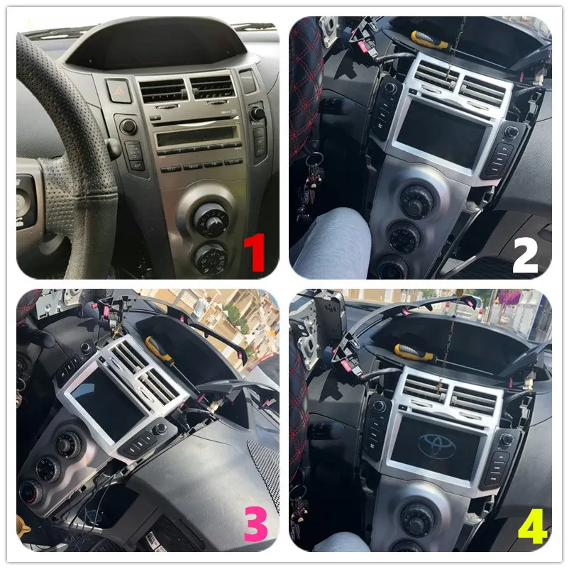 Android 9,0 автомобильный DVD стерео Мультимедийный головной убор для TOYOTA YARIS 2005-2011 Авто ПК радио gps навигация видео аудио 4 г ram 64 г