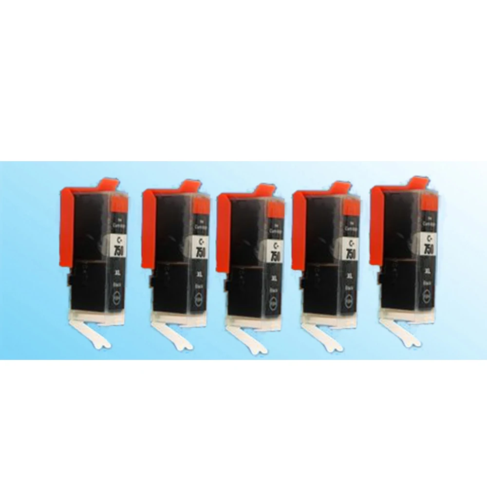 5BK для PGI750 PGI750BK PGI-750 PGI 750 CLI 751 совместимые чернильные картриджи PIXMA MG5470/MG6370/MG6470 |