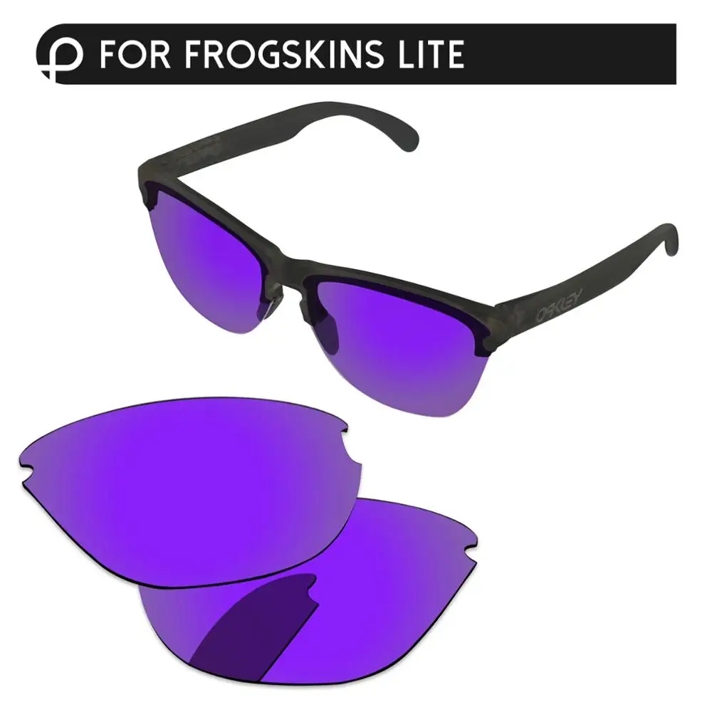 Plasma Purple PapaViva Сменные линзы для аутентичных солнцезащитных очков Frogskins Lite OO9374 Поляризованные-несколько вариантов - Цвет линз: Plasma Purple