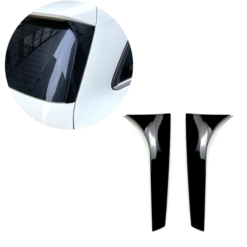 Задние боковые крылышки Стикеры для спойлера накладка глянцевый черный Mercedes Benz B Class B180 B200 W246 2012 2018|Заслонки| |