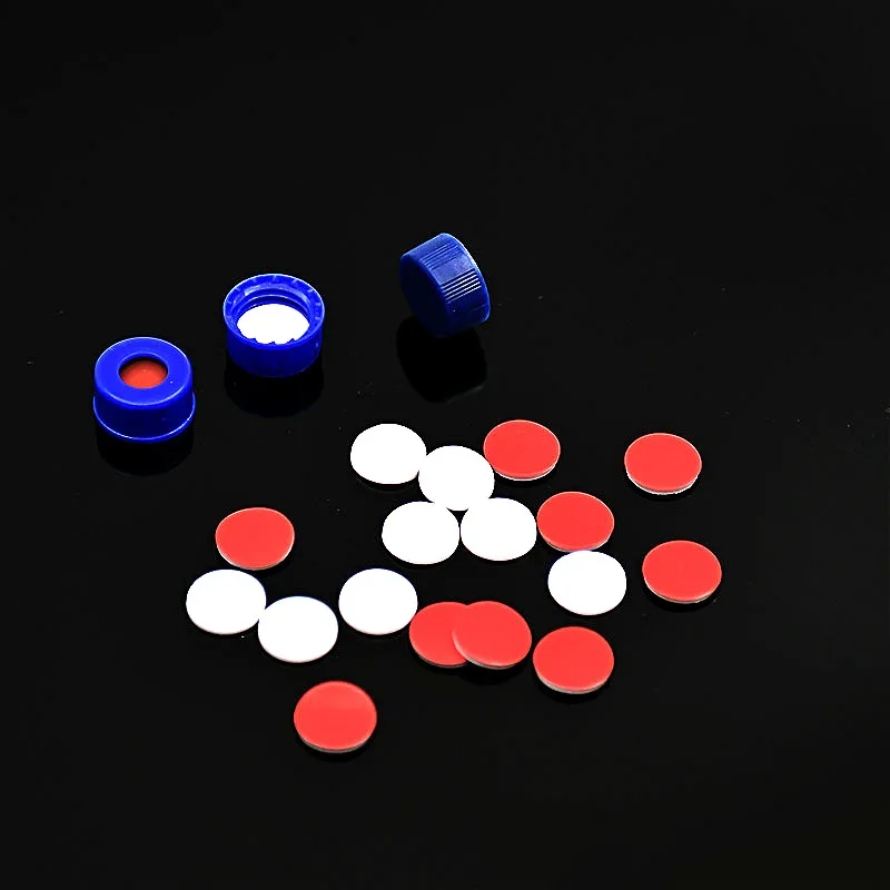 Хроматографические флаконы Cover Septa белый ПТФЭ/Красный силикон диаметр 8 9 мм/8 мм