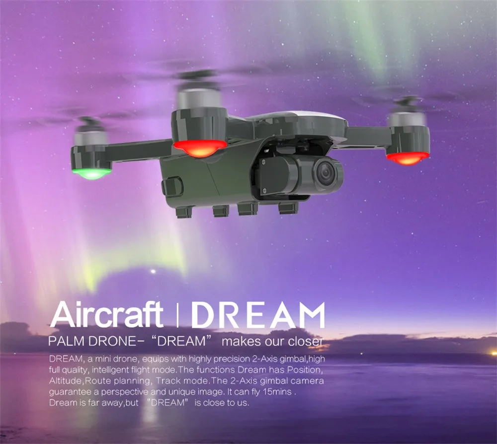C-Fly мечта Дрон gps WI-FI с видом от первого лица 2 Ось Gimbal 4K HD Камера оптического потока+ рюкзак Радиоуправляемый квадрокоптер RC Дроны с Камера HD