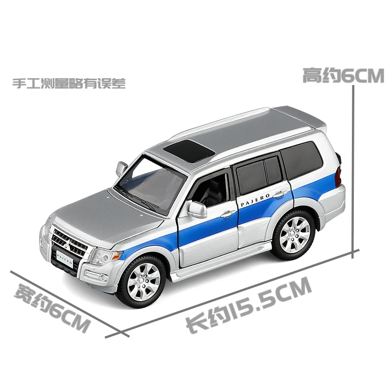 1:32 Pajero Y97 металлический сплав литье под давлением модель автомобиля Миниатюрная