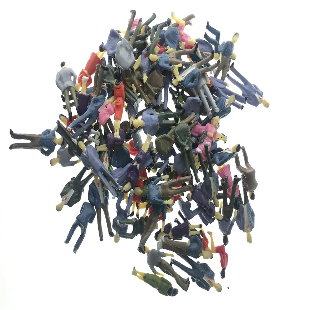 Модель Weijingmodel 100 фигурки людей пассажирский поезд пейзаж в масштабе 1:50 O поза