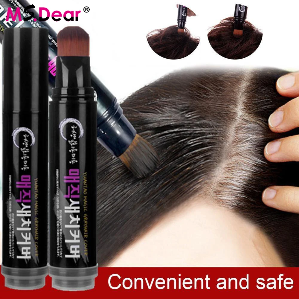 

Травяная Временная белая ручка для покрытия волос, 20 мл, самодельная краска для волос, черный, коричневый, воск, серый, окрашенный белый, одно...