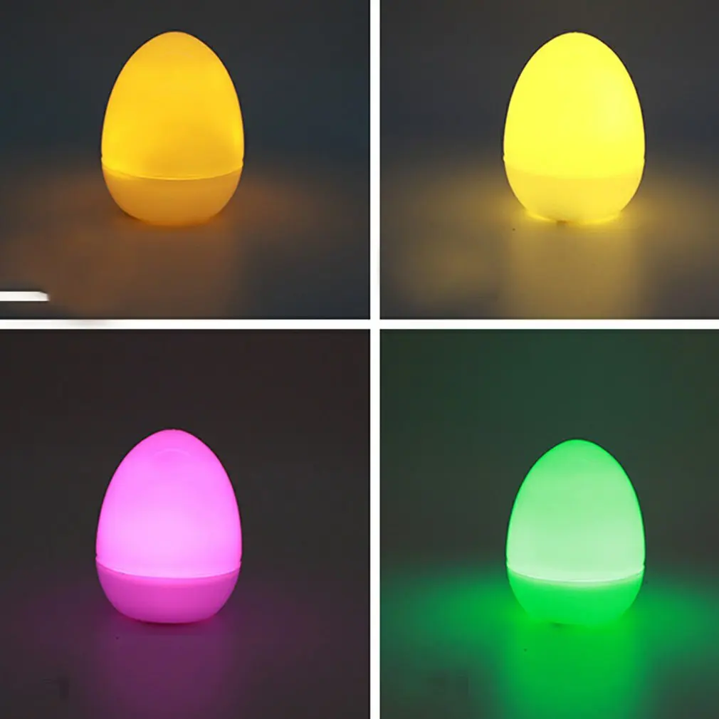 

12 Pcs LED Easter Eggs Fair Lights Holiday Patio Easter Decorations For Home Outdoor Light Garland Balls With 4 Light Color
