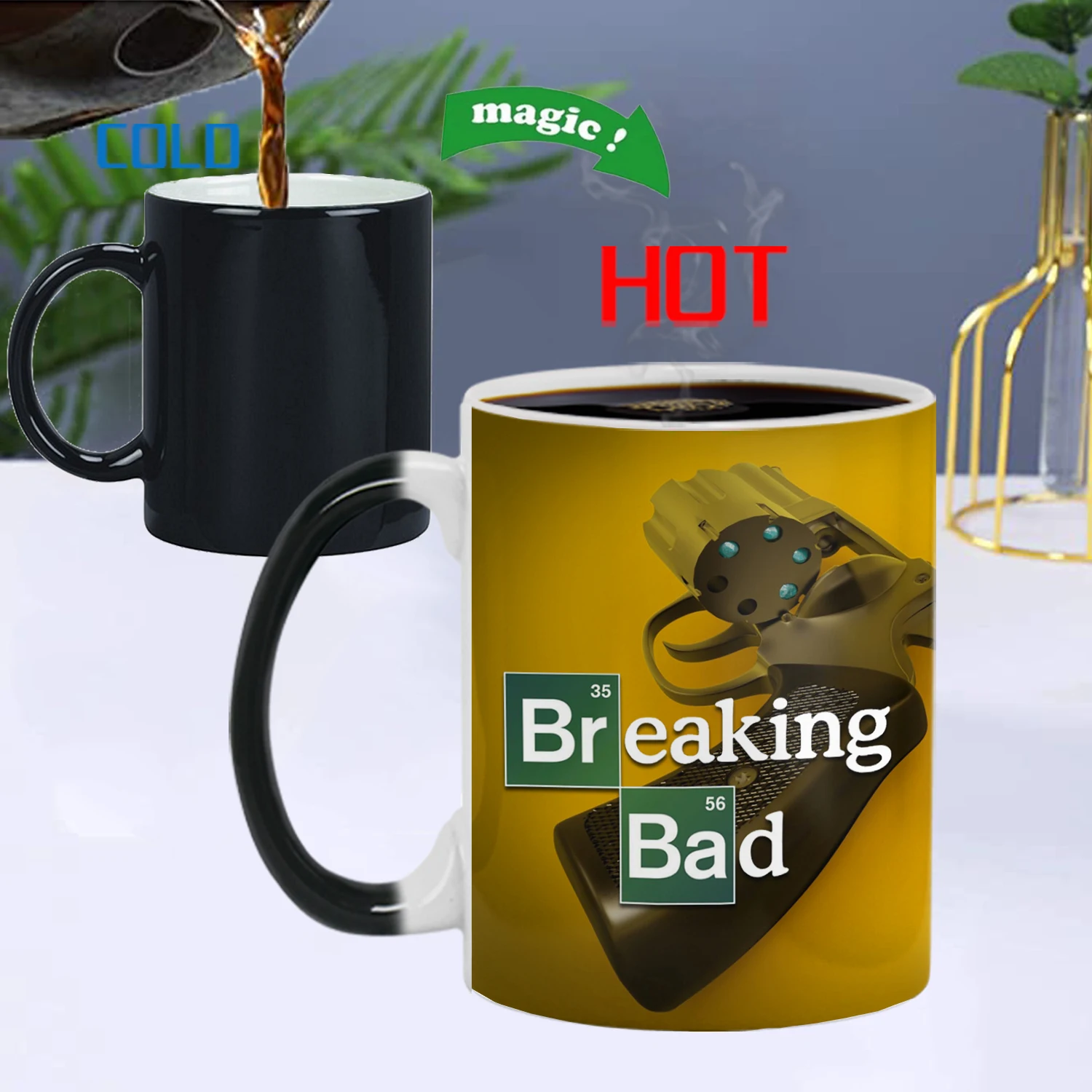 

Термочувствительные керамические кружки для кофе, коровы, молока, чая