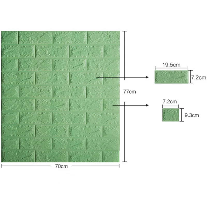 3D-наклейки на стену из искусственной кожи 70 х77 см | Дом и сад