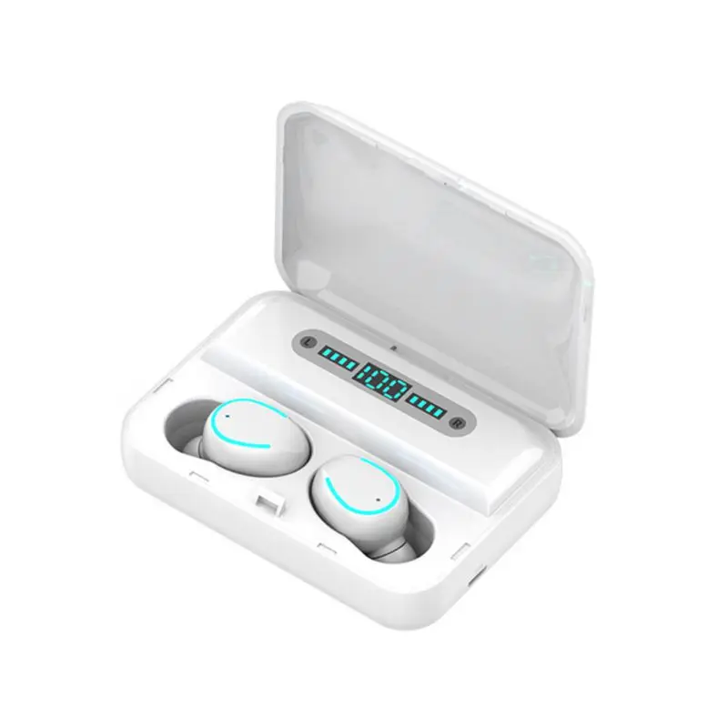 

New Earphone For Bluetooth 5.0, Touch Control Portable Wireless Sports Headset Accessories With Charging Case 8D Surround Sound