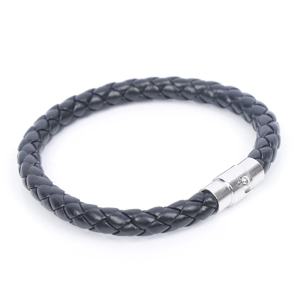 Модный плетеный кожаный браслет ручной работы унисекс для женщин и мужчин со