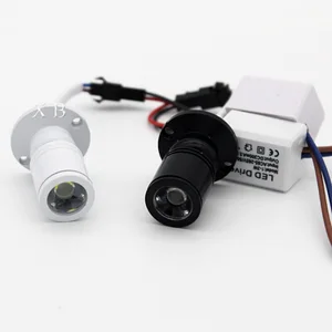 Встраиваемый светодиодный светильник для шкафа, 1 Вт, 3 Вт, мини-светильник для освещения, 12 В постоянного тока, показ украшений, со светодиодным драйвером, потолочный светильник 4000K