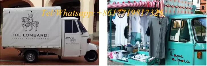 PIAGGIO APE США на заказ Piaggio APE классический пищевой грузовик на продажу