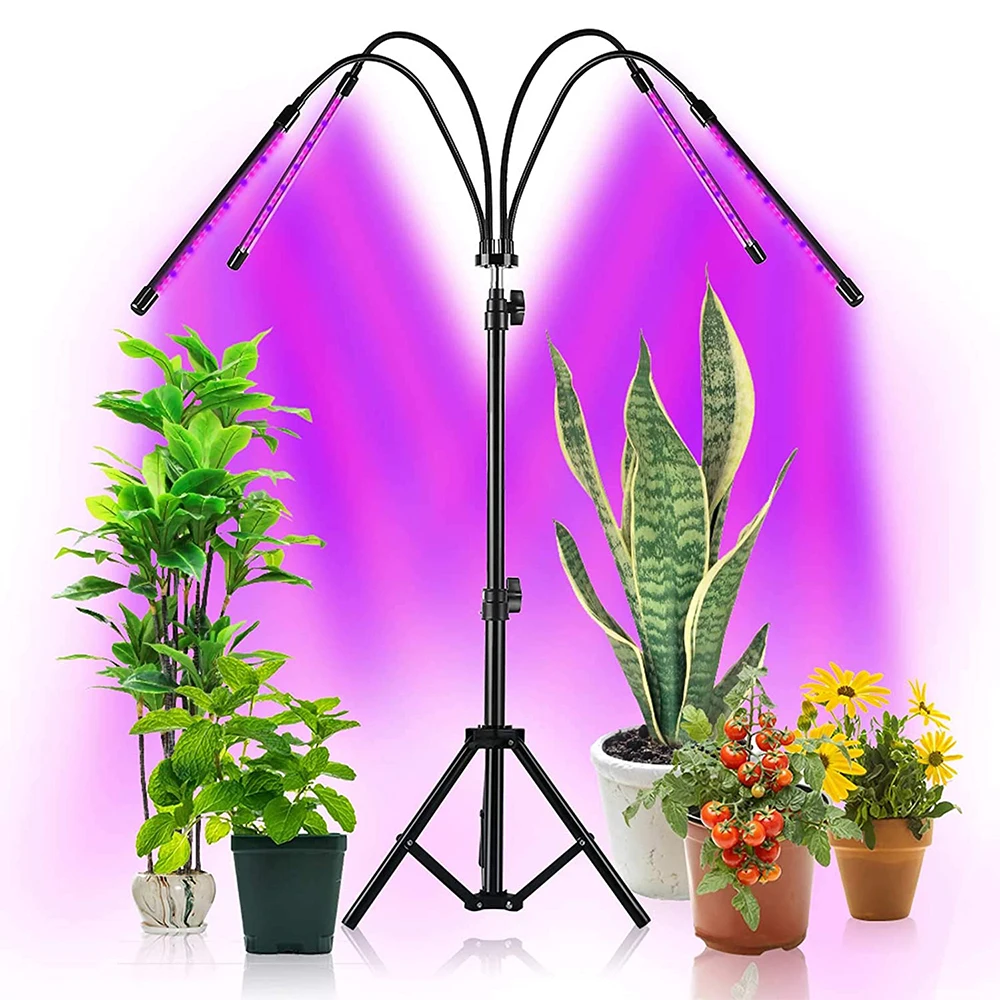 Led Grow Light Phyto Lamp 80 LED with Dual Controllers For Plants Full Spectrum Grow Box Light For Indoor Plant Seedlings