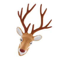 realistic animal simulation 10 faux fur deer head wall hanging sculptures