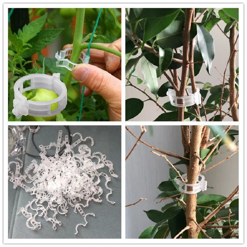 Зажимы Пластиковые Многоразовые для растений 25 мм 50 шт. |