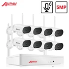 ANRAN 8CH NVR HD 5MP поворотная камера видеонаблюдения система аудиозаписи открытый P2P Wi-Fi IP камера безопасности набор комплект для видеонаблюдения