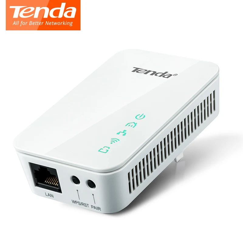 1 пара Tenda 300 Мбит/с беспроводной сетевой адаптер Ethernet PLC комплект IPTV homeplug AV Plug &