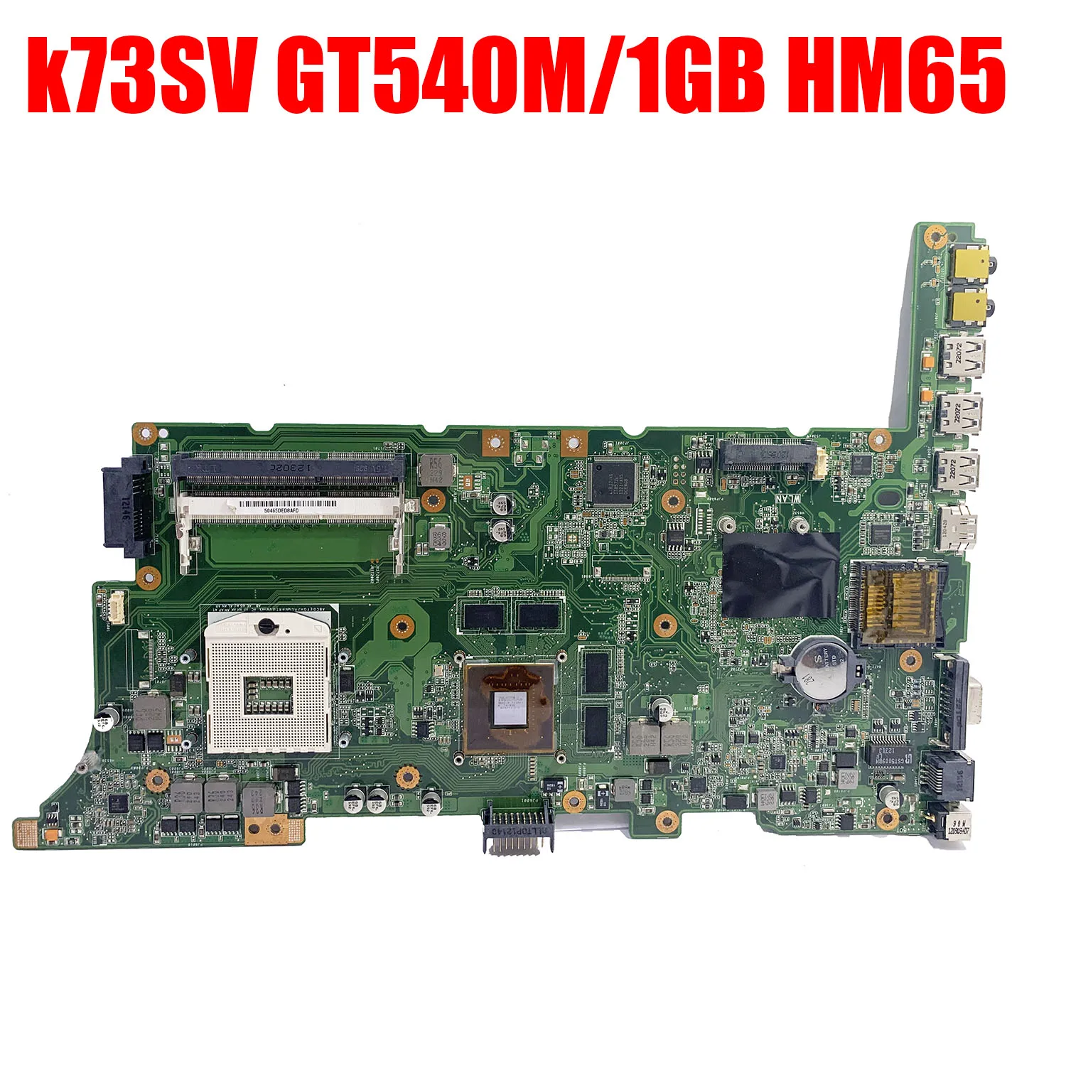 K73SD материнская плата GT530M 1 ГБ для ASUS k73sv k73sj k73sm X73S A73S Материнская ноутбука 100% ОК |