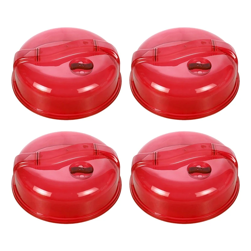 

4 Pcs Household Refrigerator Dish Preservation Cover Microwave Heating Oil-Proof Bowl Cover