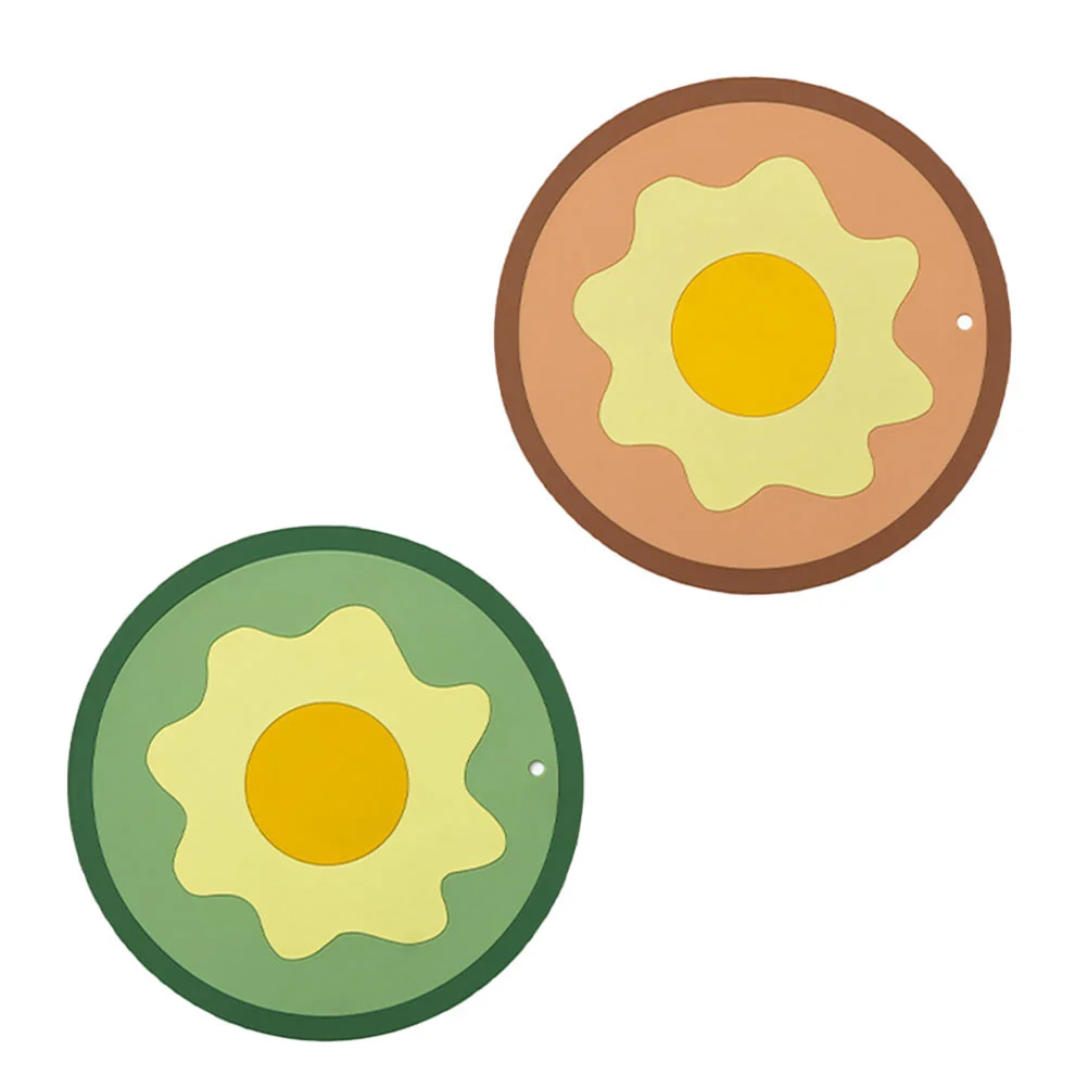 

2Pcs Creative Flower Coasters Anti-scald Cup Cushions Home Skid-proof Cup Pads