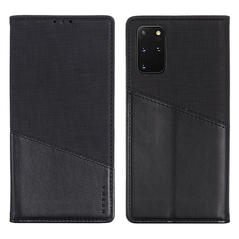 Блестящий кожаный чехол на застежке молнии для samsung S20 Plus Ultra Flip Wallet телефона Note 10 +