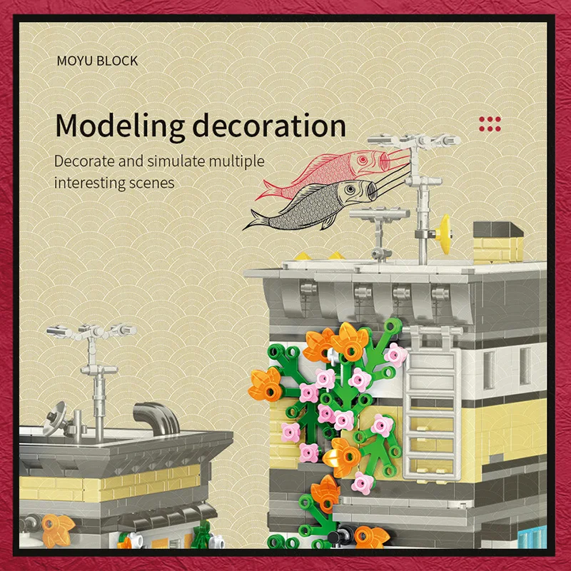 Конструктор уличная архитектура конструктор домик для вкусных суши сборная