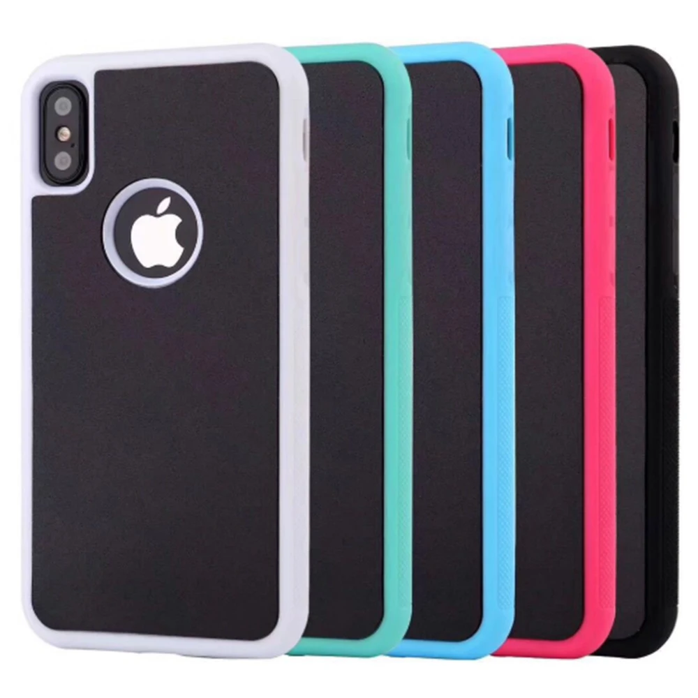 

Anti Gravity Phone Bag Case For iPhone X 8 7 6S Plus Antigravity TPU Frame Nano Suction Cover Adsorbed Case 100% Brand New