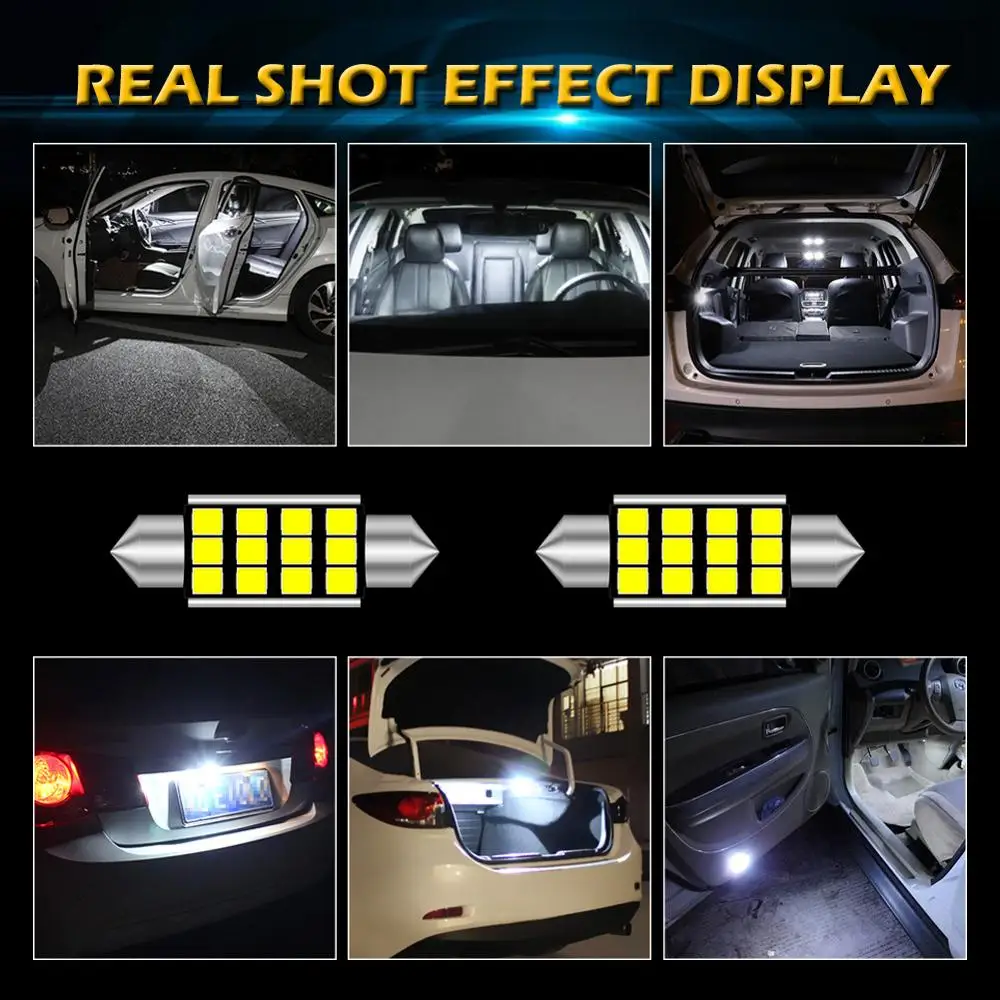 2 шт. Автомобильные светодиодные гирлянды из алюминия 1 72 дюйма 41 мм | Автомобили и