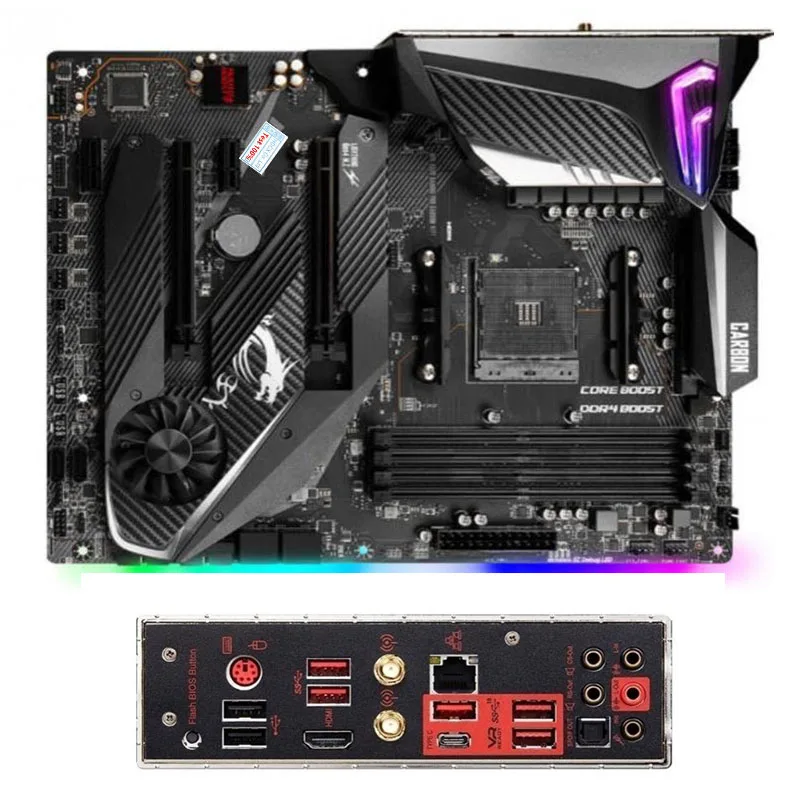 MPG X570 GAMING PRO CARBON WIFI компьютер USB3.0 M.2 Nvme SSD материнская плата AM4 DDR4 настольная Б/у |