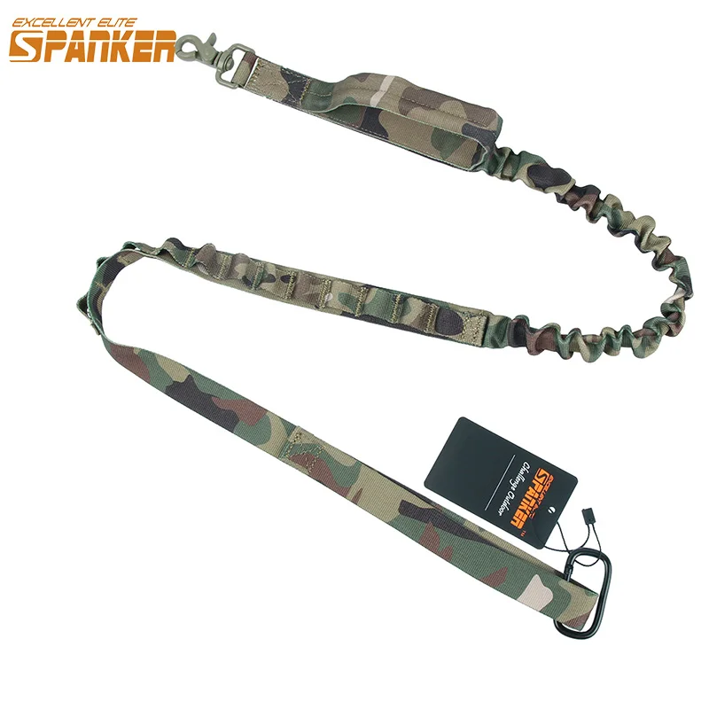 

EXCELLENT ELITE SPANKER Tactical Bungee Dog Leash Dog Training Leashes 2 Handle Quick Release Adjustable Pet Leash Elastic Rope