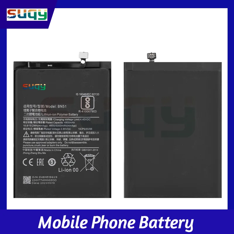

BN51 True 5000mAh Phone Battery for xiaomi Redmi 8 8A Bateria for Redmi 8/8A Battery Replacement Batterie for Redmi 8 A Batteria