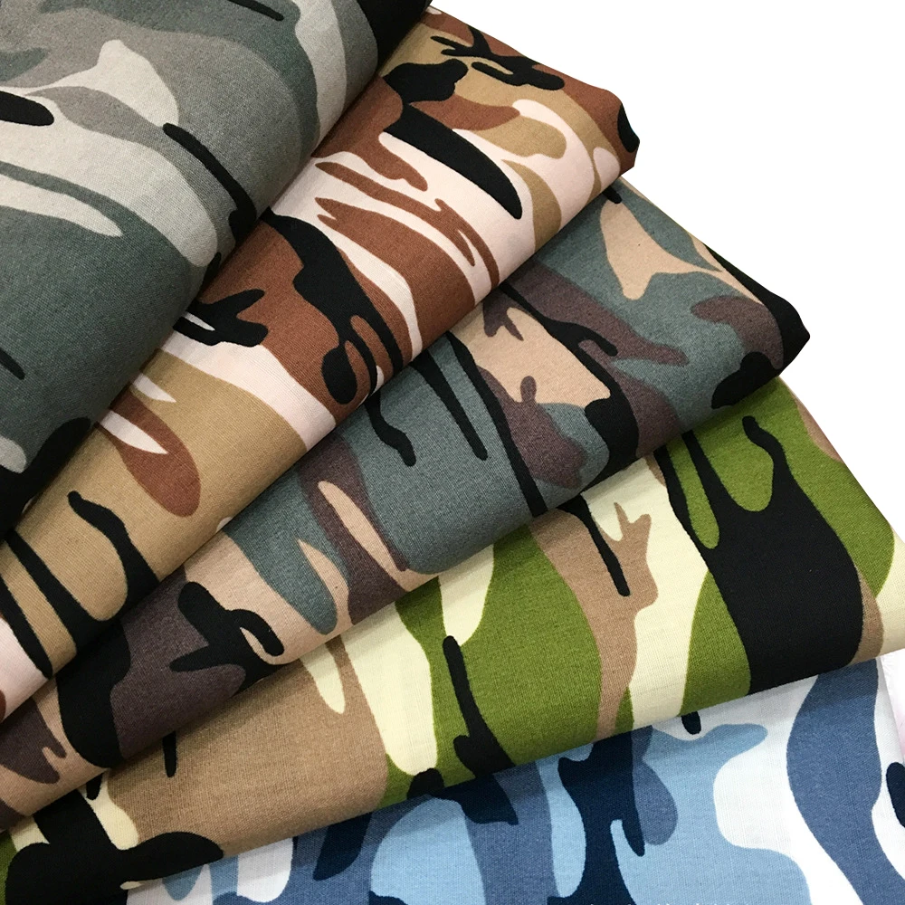 1/5 шт камуфляжная хлопковая ткань с рисунком стеганая поплин для кройка и шитье