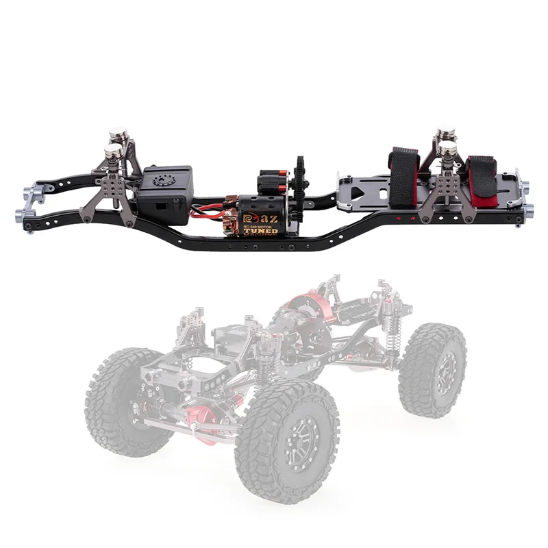 

DIY RC Car Frame Carbon Fiber Metal Car Chassis Beam with 540 Motor for AXIAL SCX10 RC Crawler Climbing Car Spare Parts