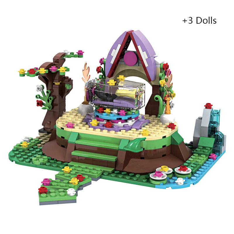 Друзья принцесса серия Спящая красавица Белоснежка кристалл гроб MOC