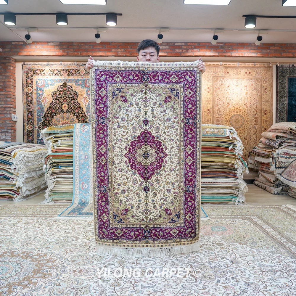 Yilong 3 'x 5' персидский Восточный шелковый ковер изысканный оптовый коврик