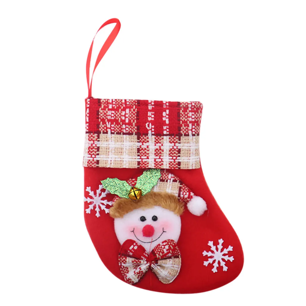 Креативные рождественские носки подарок для детей пакет конфет стерео