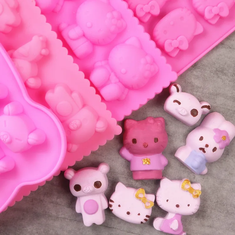 Мульти линкд мультфильм Животные коала Милая кошка Кролик силиконовая форма для