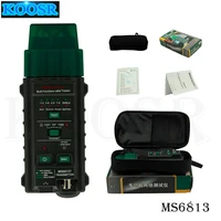 ms6813 network cable tester rj45bnc connector networking cable meter with buzzer hint function