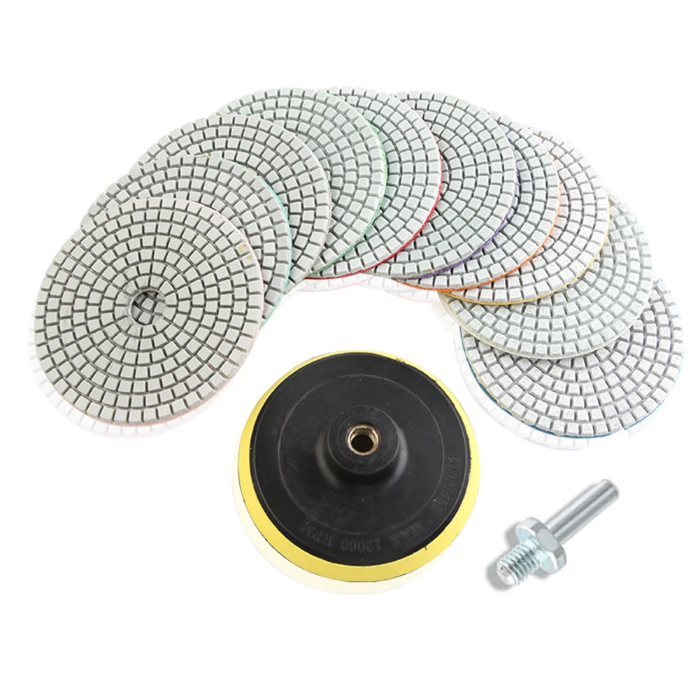 

12 шт., набор шлифовальных дисков для керамической плитки и мрамора