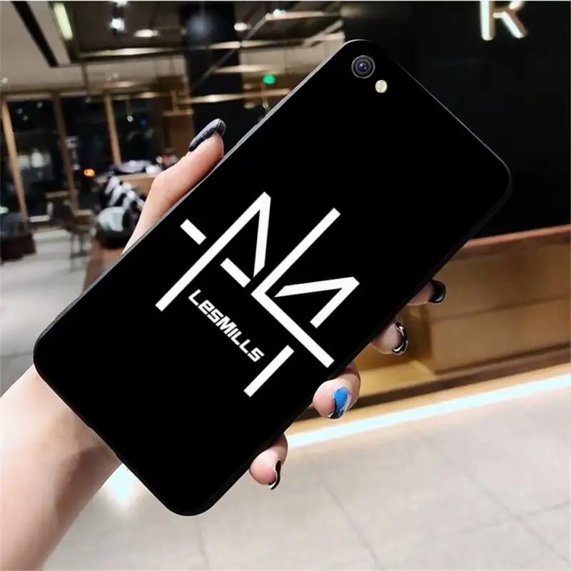 Les Mills оздоровительный черный мягкий чехол для телефона из ТПУ Vivo Y91c Y17 Y51 Y67 Y55 Y93 Y81S